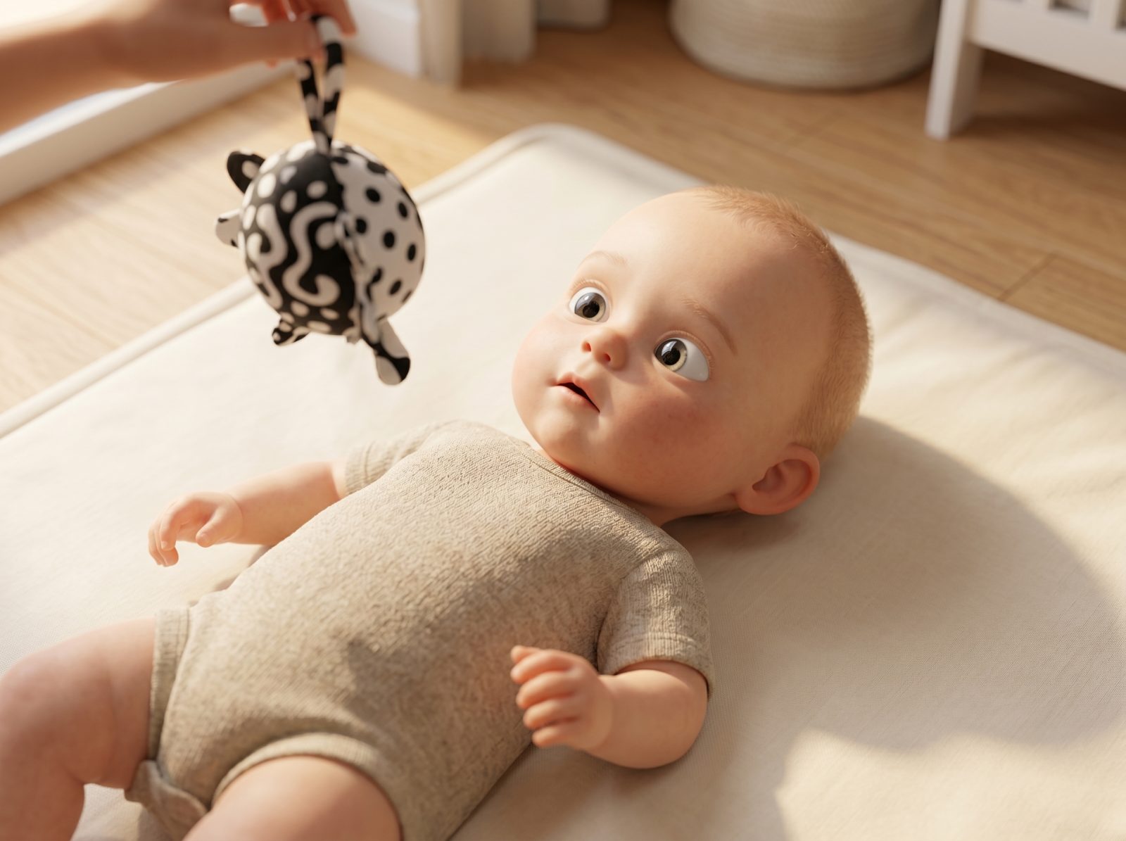 3 Months Cognitive: Visual Tracking