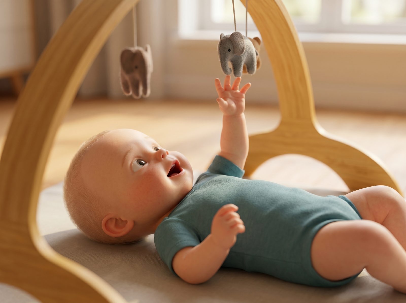 Reach-and-Bat Play Gym