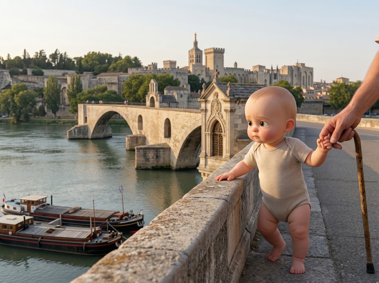 Sur le pont d'Avignon (على جسر أفينيون)
