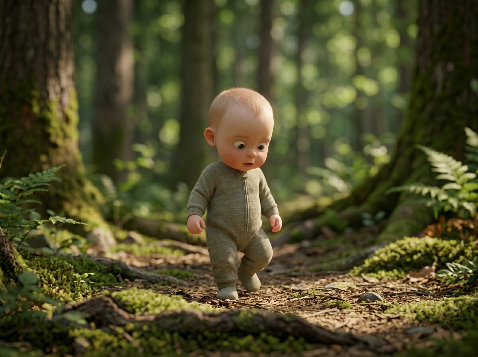 Texturen-Spaziergang im Wald