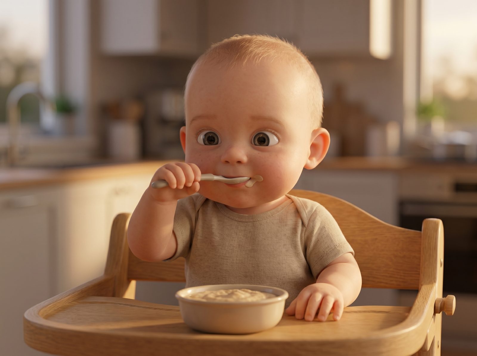 Second Solid Meal: Evening Milk-Cereal Puree