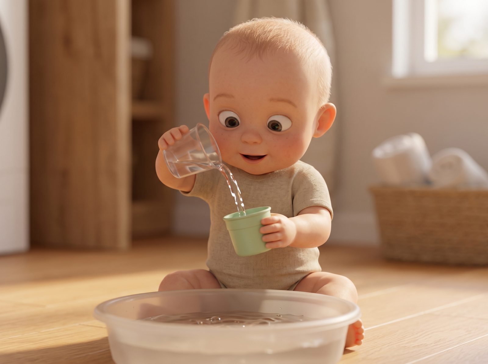 Water Pouring Play